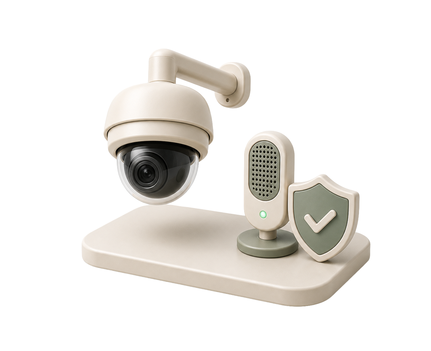CCTV 監視與收音系統 3D 微縮圖